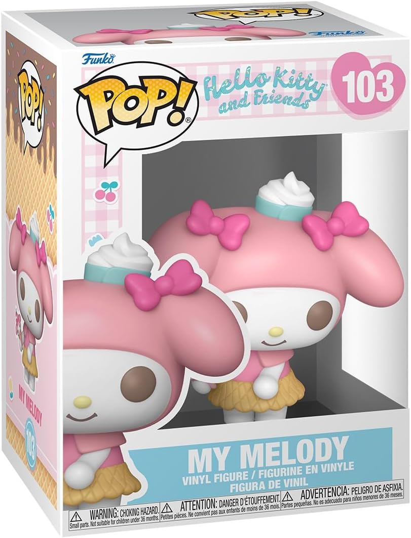 POP! Sanrio Hello Kitty & My Melody Vinil Koleksiyon Figürü, Resmi Lisanslı Ürün