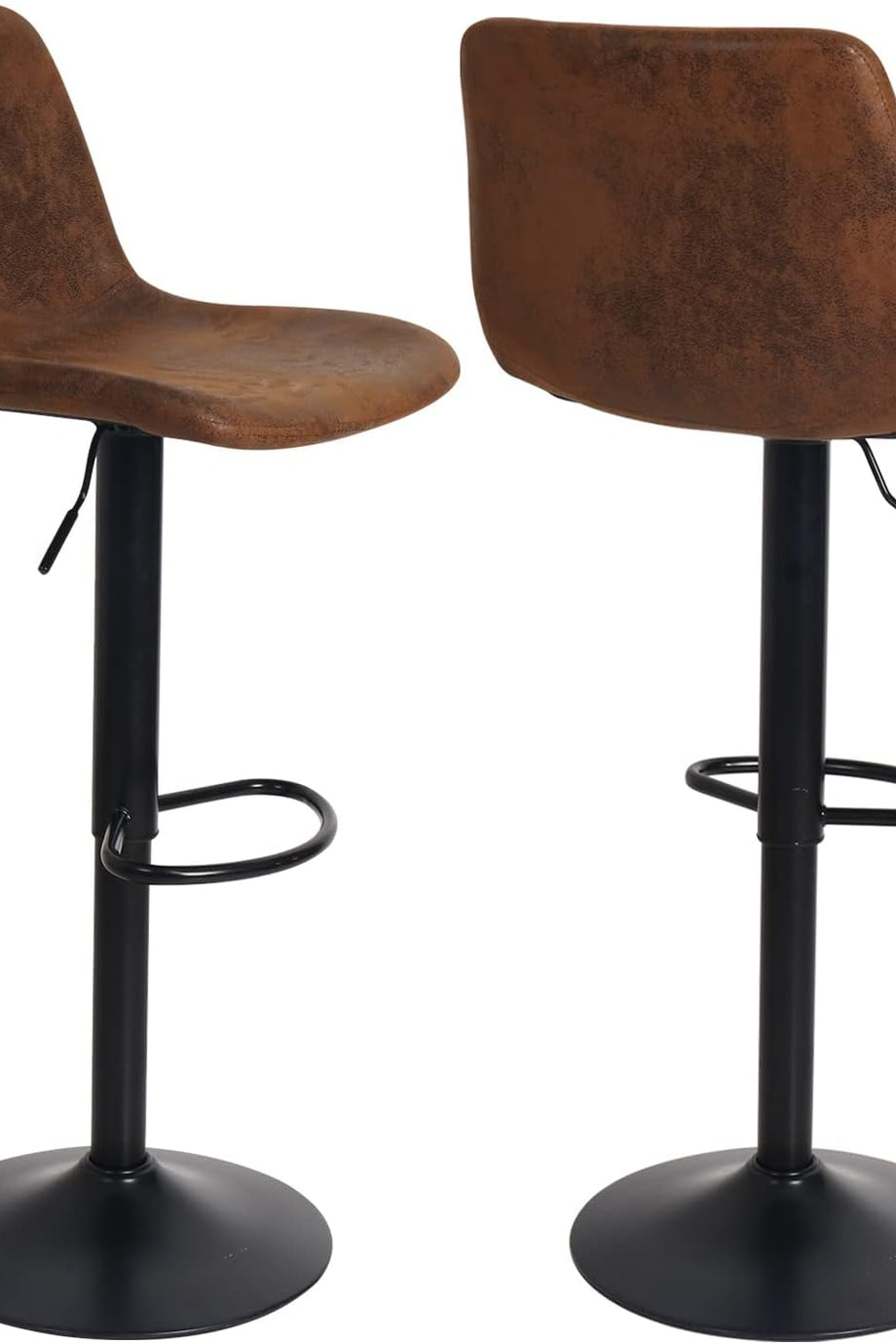 Yükseklik Ayarlı Bar Sandalyesi 2'li Set, Dönebilen, Şık ve Konforlu