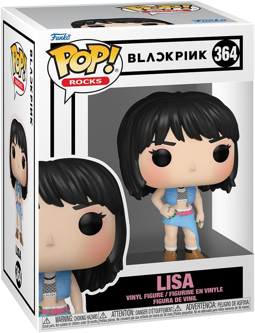 POP Rocks Blackpink Lisa Figür 9,5 cm Koleksiyonluk Vinil Oyuncak