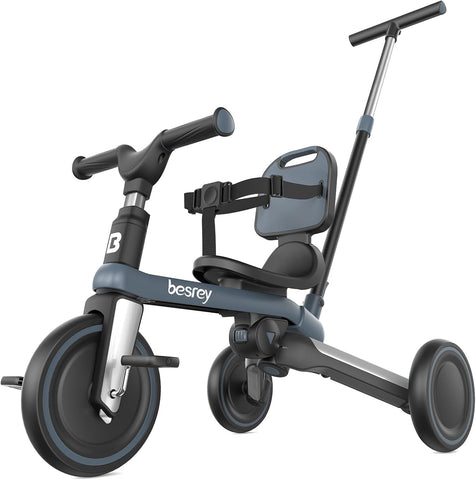 1-3 Yaş Katlanabilir Çocuk Bisikleti Ebeveyn Kontrollü, 5 Modlu