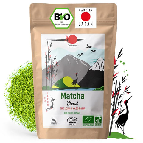 Japon Matcha Çayı 80g Organik Toz Yeşil Çay Shizuoka Kagoshima Karışımı