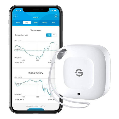 Bluetooth Termometre Higrometre, 80m Menzilli, Uygulamalı Takip ve Veri Depolama