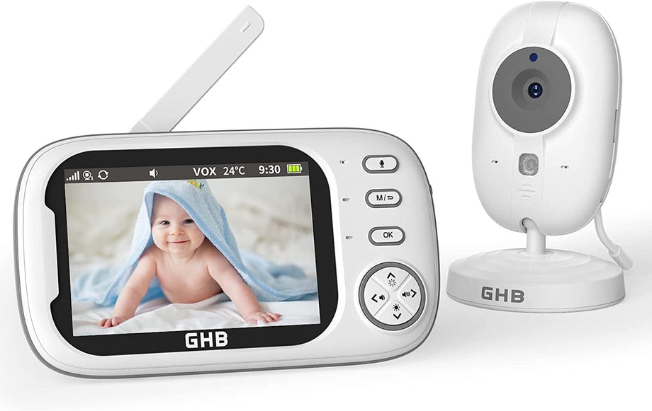 Bebek Monitörü Kamera, 3.5 İnç Video, VOX Modu, Gece Görüşlü, İnterkom ve Ninniler