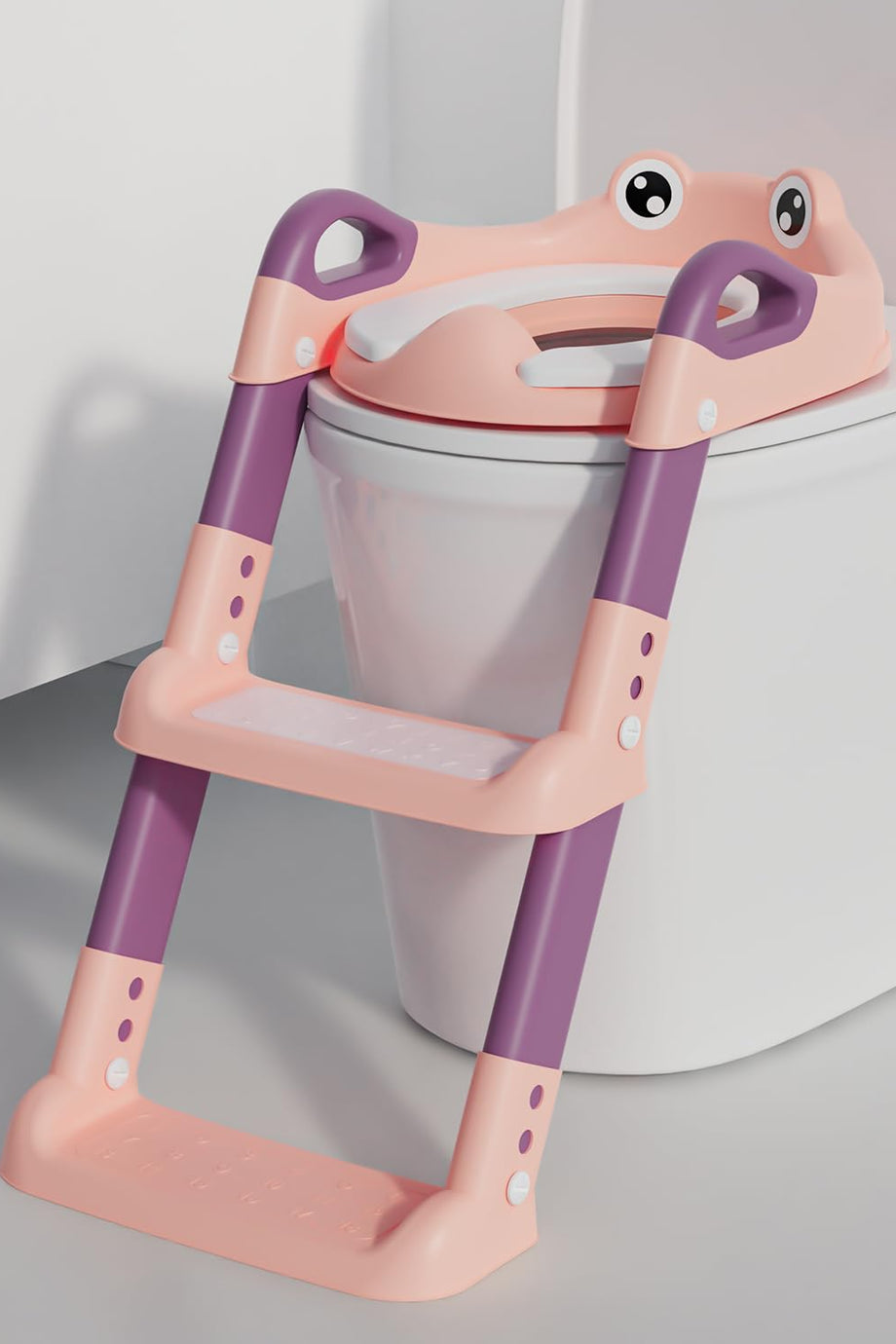 Merdivenli Çocuk Tuvalet Oturağı, Ayarlanabilir, Katlanabilir & Kaymaz