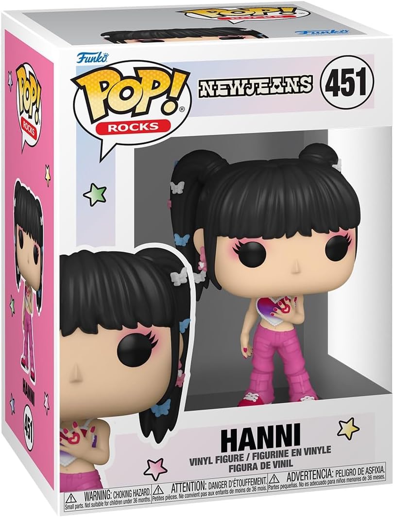 Pop! Rocks: New Jeans, Hanni, Resmi Vinil Koleksiyon Figürü
