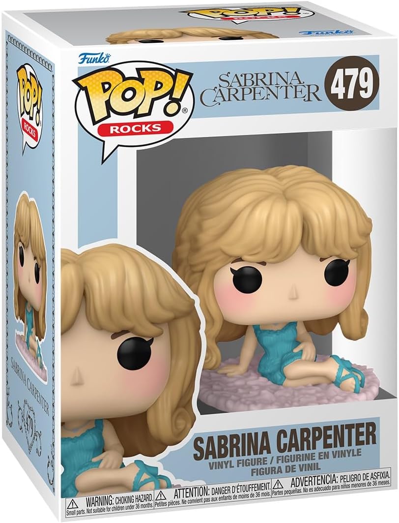 Pop! Rocks Sabrina Carpenter (Night Gown) Vinil Koleksiyon Figürü, Resmi Ürün