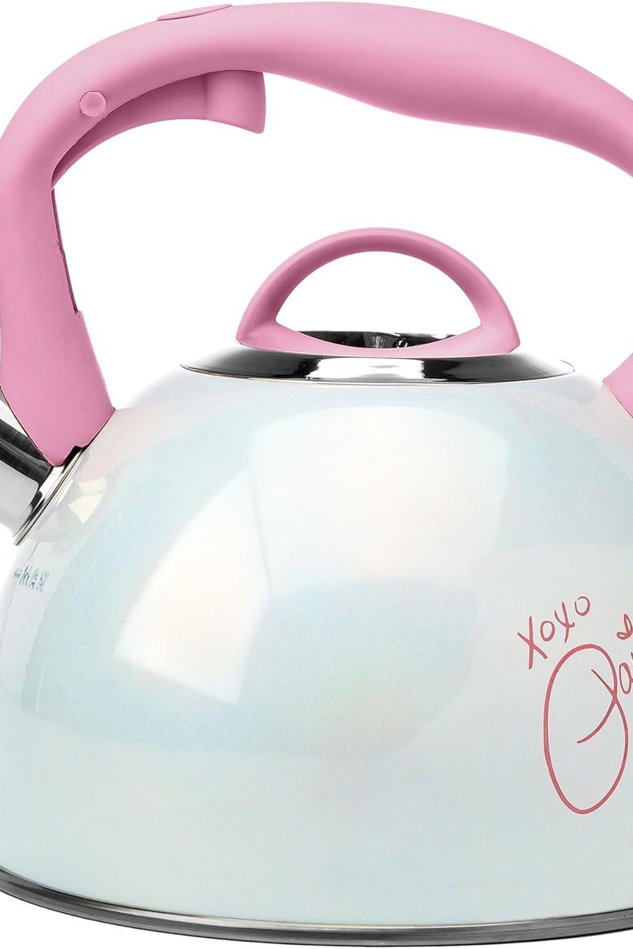 Paslanmaz Çelik Çaydanlık , 2 L, Cool-Touch Saplı, Düdüklü, Pembe