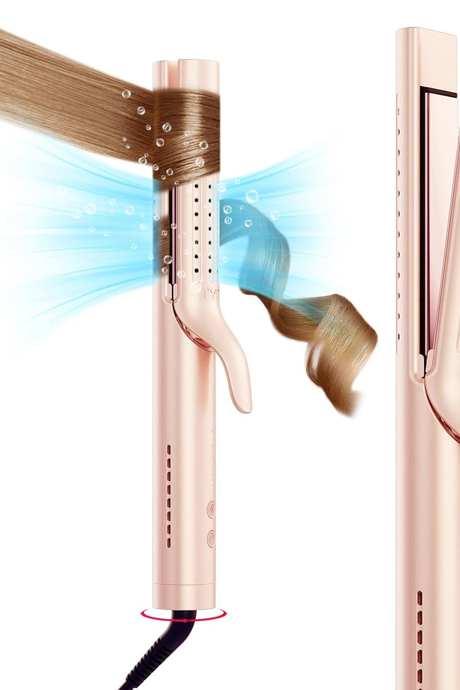 Airflow 2'si 1 Arada Düzleştirici ve Maşa, İyon Teknolojili, 360° Soğuk Hava Üflemeli, 32 mm