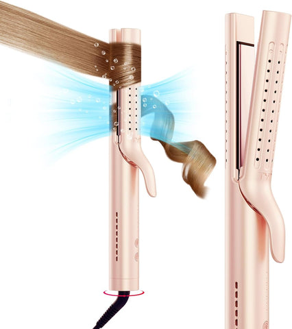 Airflow 2'si 1 Arada Düzleştirici ve Maşa, İyon Teknolojili, 360° Soğuk Hava Üflemeli, 32 mm