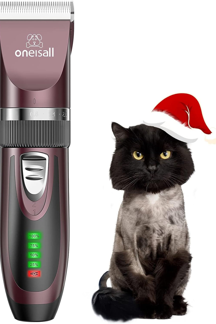 Kedi Tıraş Makinesi, Sessiz, Güçlü Motor, Seramik ve Titanyum Bıçaklar