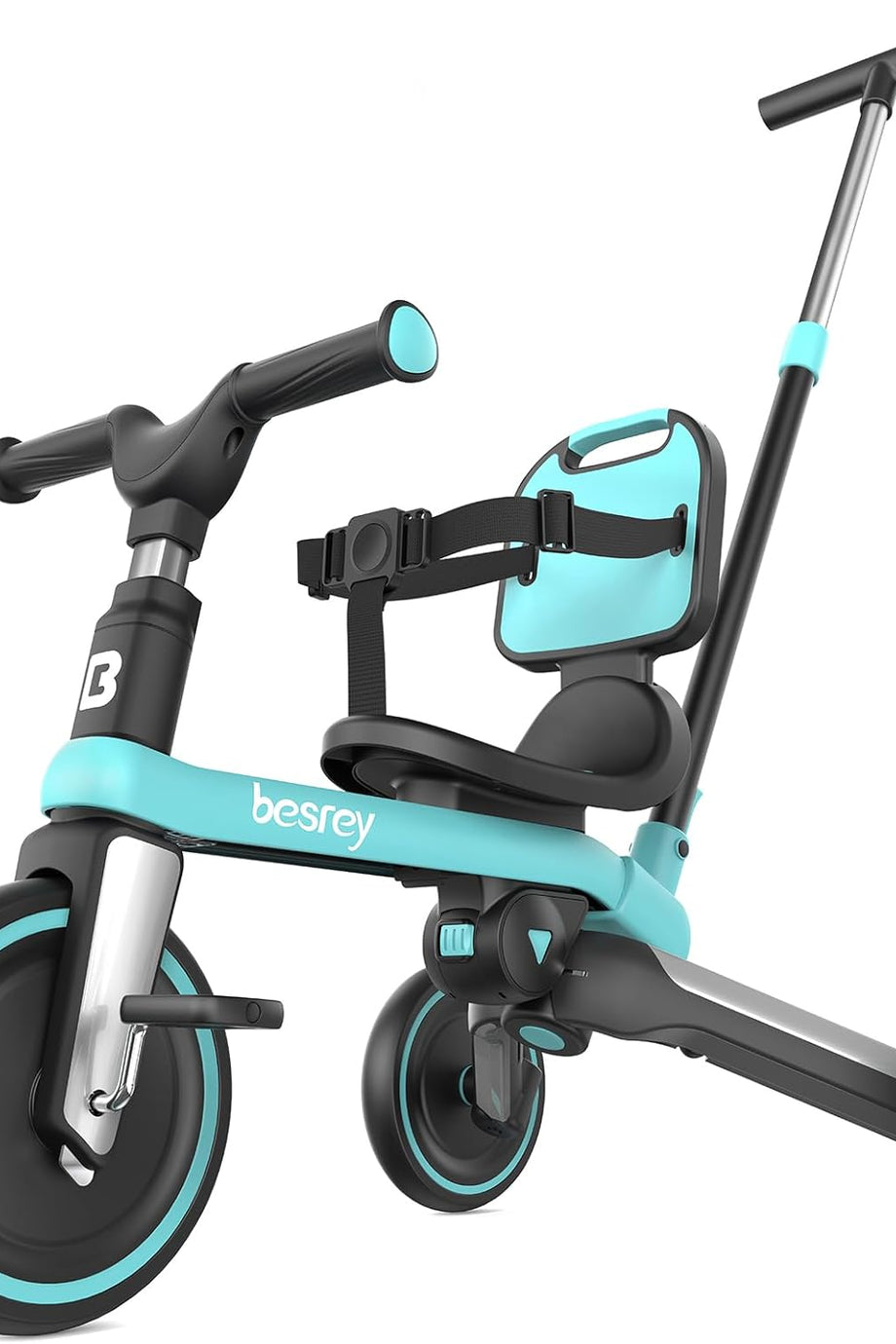 1-3 Yaş Katlanabilir Çocuk Bisikleti Ebeveyn Kontrollü, 5 Modlu