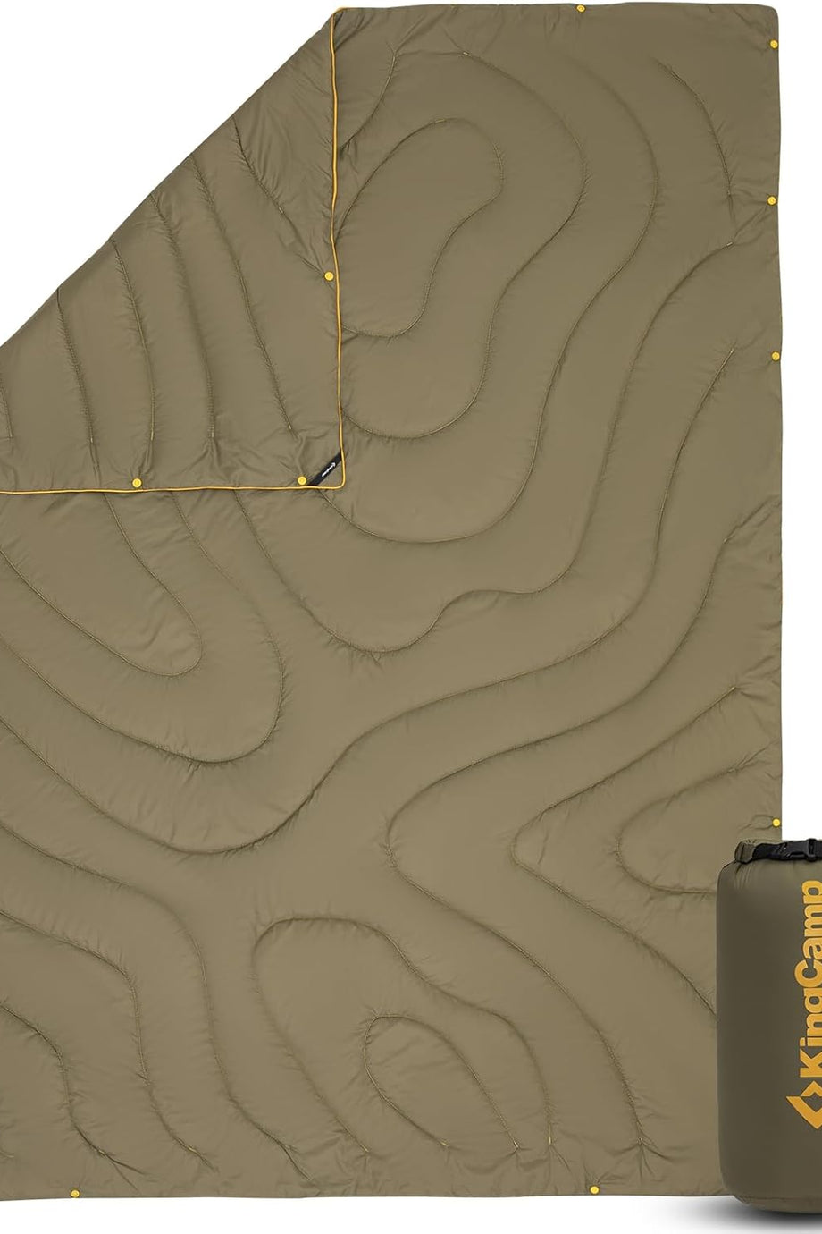 Ultra Hafif Seyahat Battaniyesi Isı Yalıtımlı, Su Geçirmez, Kompakt, Taşınabilir 175 x 135 cm