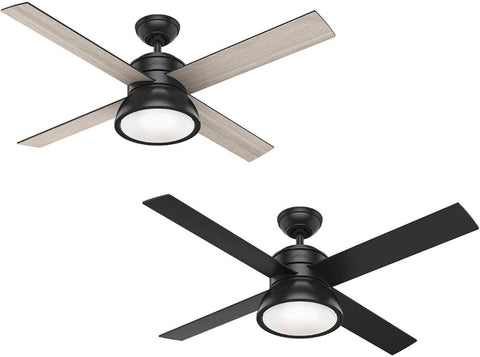 Loki 132 cm Mat Siyah Tavan Vantilatörü, Uzaktan Kumandalı ve Aydınlatmalı