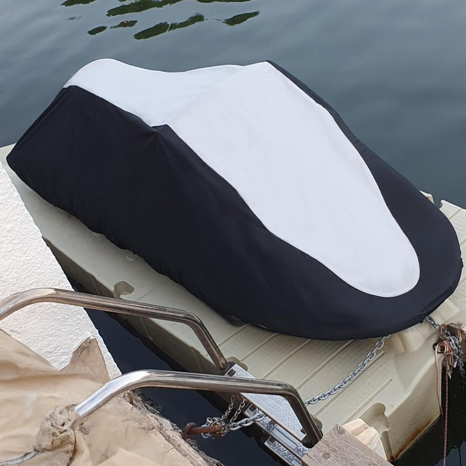 Universal Jetski Örtüsü, Gri-Siyah, 280 g/m² Polyester