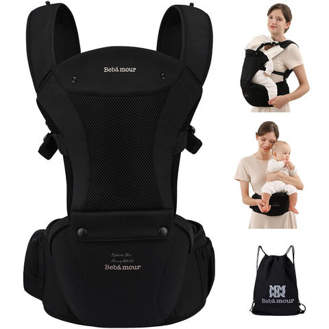 6'sı 1 Arada Ergonomik Bebek Taşıyıcı, 3D Air Mesh, 0-36 Ay