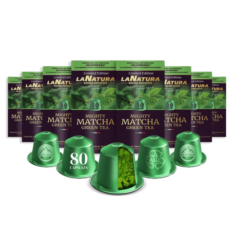 Organic Matcha Kapsül 80li Nespresso Uyumlu İsviçre Üretimi Matcha Çayı