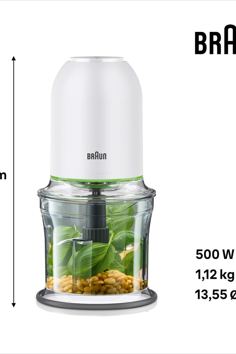 Quadblade Doğrayıcı, 500W Motor, 500ml Kapasite