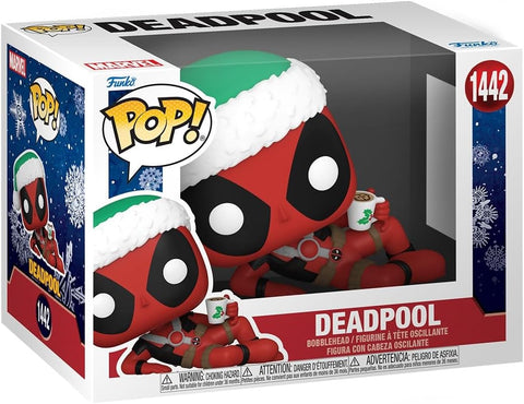 Pop! Marvel: Holiday, Deadpool Vinil Koleksiyon Figürü, 9,5 cm, Resmi Ürün