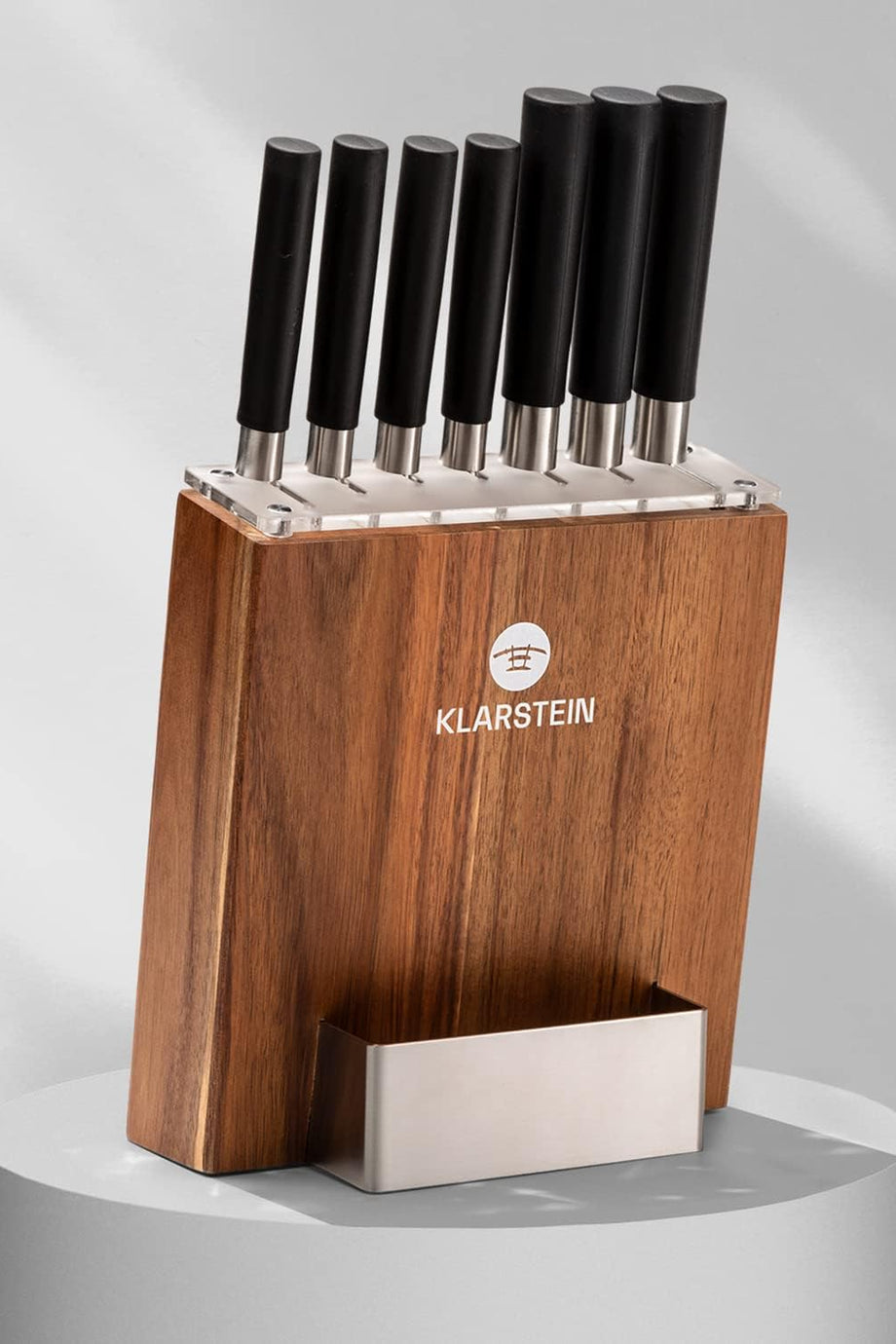 7 Parçalı Ahşap Bloklu Paslanmaz Çelik Bıçak Seti, Profesyonel Kesim