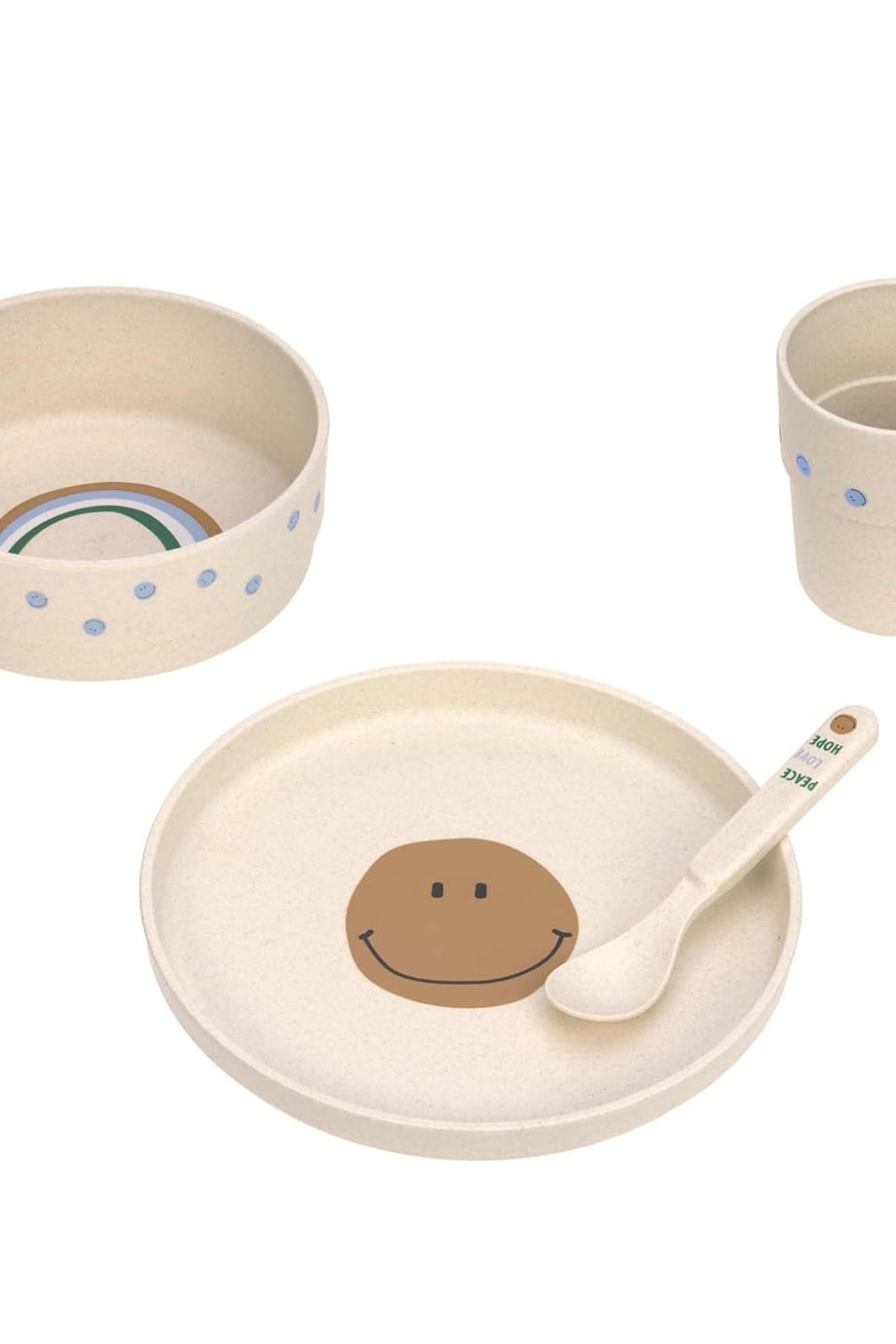 Çocuk Yemek Takımı 4 Parça BPA İçermez Mikrodalga Uyumlu