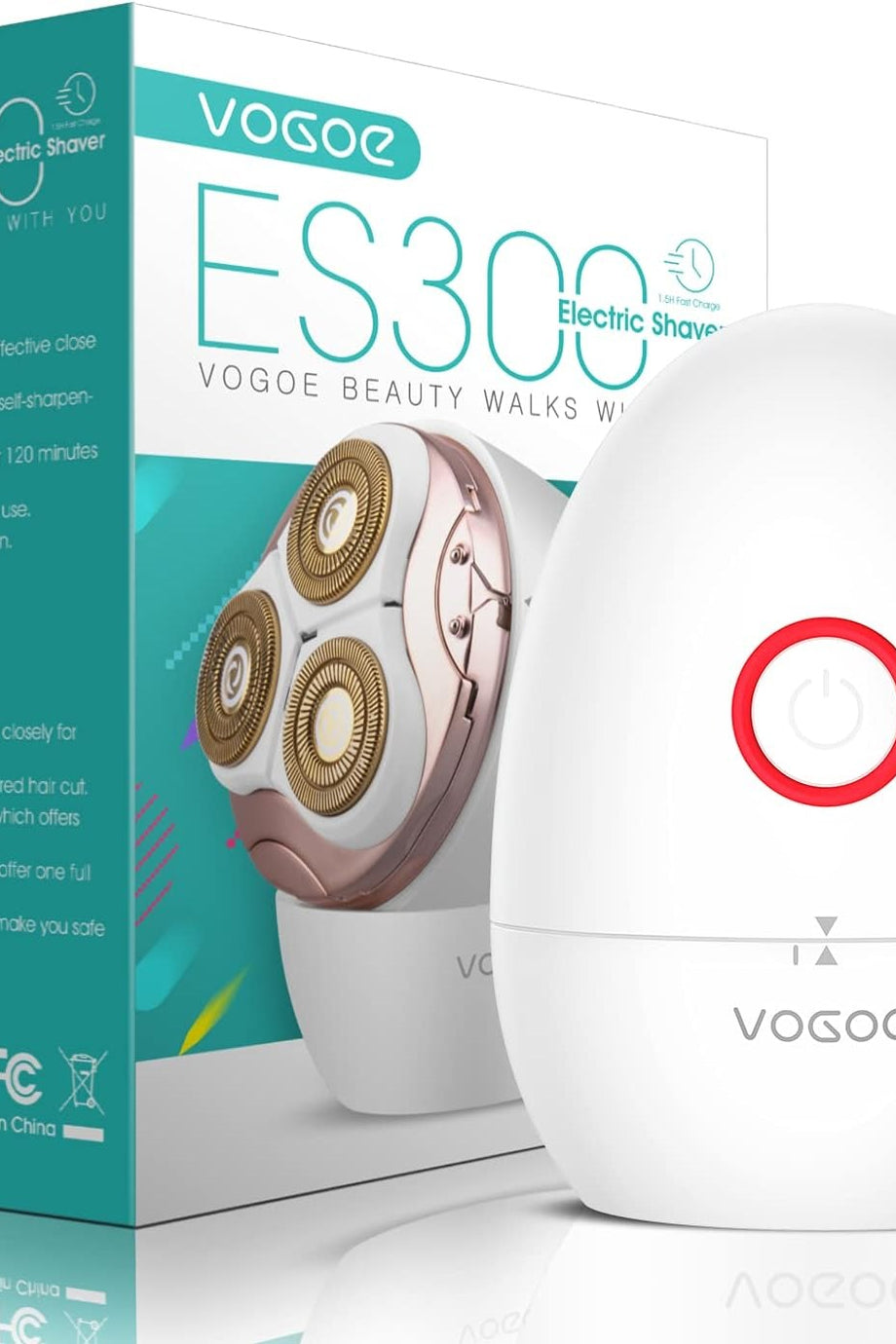 Kablosuz Kadın Tıraş Makinesi, Islak Kuru, Yüz-Bikini-Bacak için Su Geçirmez, Hızlı Şarjlı