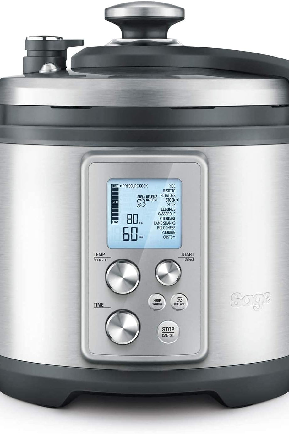 Fast Slow Pro™ 6L Basınçlı Pişirici ve Yavaş Pişirici, Paslanmaz Çelik, 11 Ayar