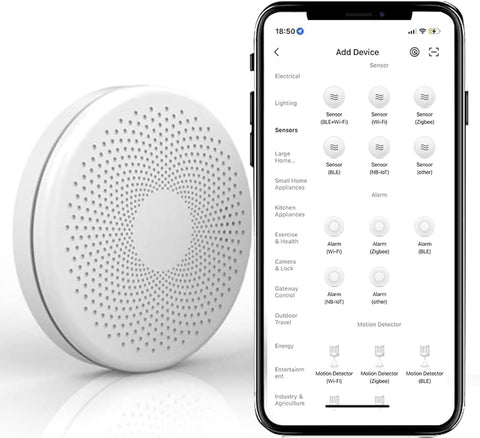 Akıllı 2'si 1 Arada Karbon Monoksit ve Duman Alarmı