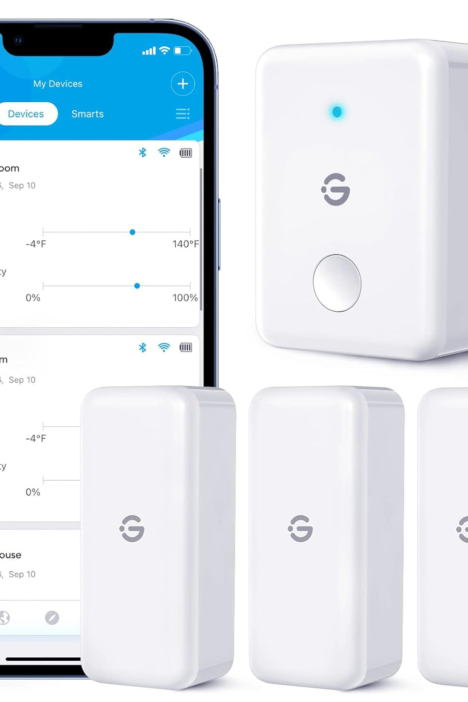 WLAN Higrometre Termometre 3'lü Paket, Uygulamalı ve Hassas