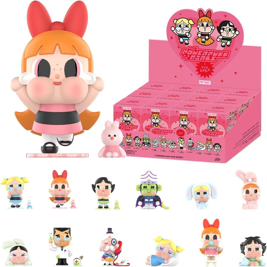 Crybaby × Powerpuff Girls Blind Box, Rastgele Aksiyon Figürleri, Koleksiyonluk