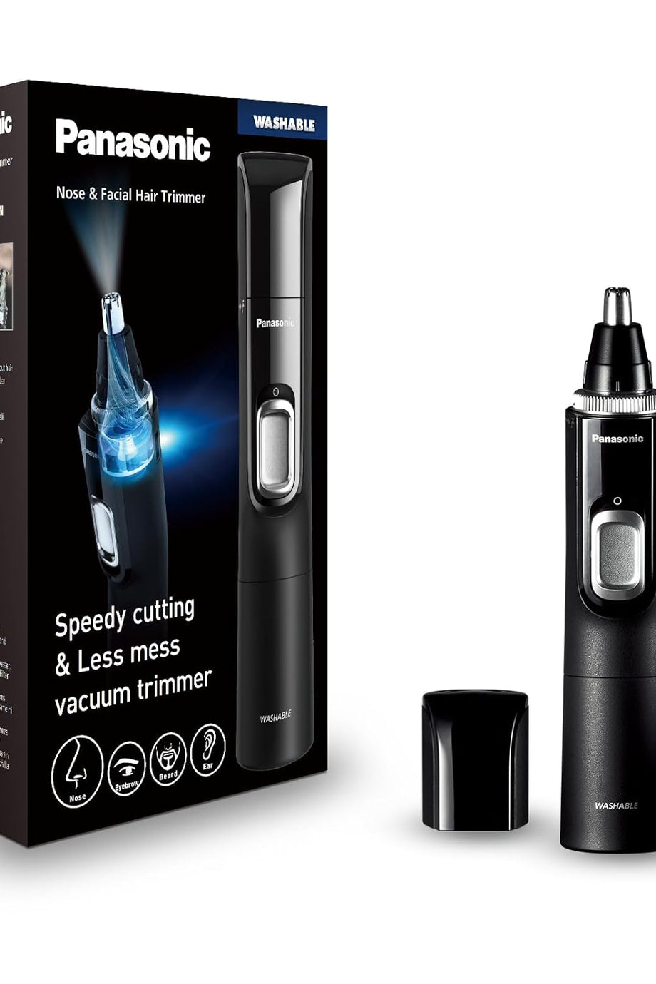 Esnek Burun Kılı Düzeltic, Burun, Kulak, Kaş Şekillendirme, Hijyenik Temizlik İçin Fanlı Emme Fonksiyonu