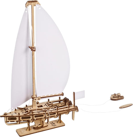 Ocean Beauty Yacht 3D Ahşap Yapboz – Mekanik Yelkenli Modeli, Yetişkinler İçin DIY Ahşap Puzzle