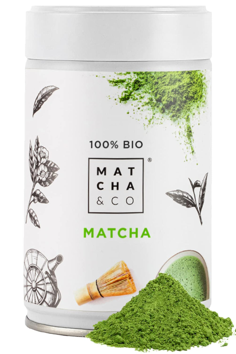 Organik Seremoni Kalite Matcha Çayı 80 g Japon Yeşil Çay Tozu