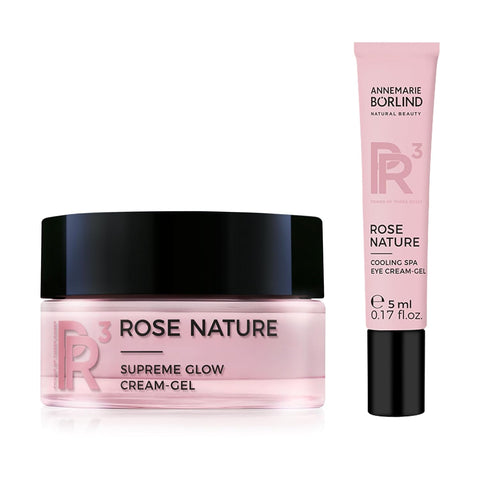 ROSE NATURE Supreme Glow Set (50 ml + 5 ml) Cildi Korur, Yorgunluk Kırışıklıklarını Giderir