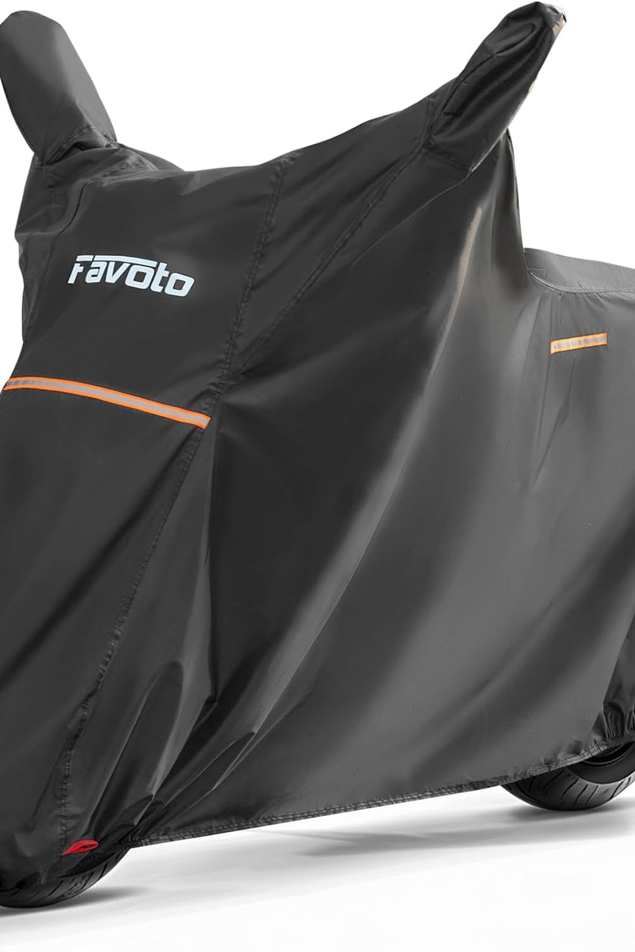 XL Motosiklet Brandası, Su Geçirmez, Dikiz Aynalı, Siyah, UV ve Rüzgar Korumalı