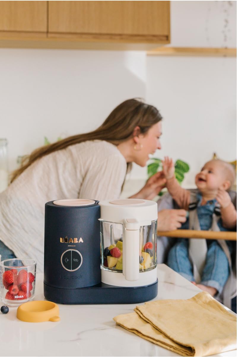 Babycook Neo 6’sı 1 Arada Bebek Maması Hazırlayıcı, Cam Sürahi ve Çelik Sepet