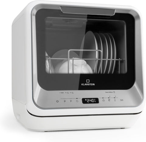 Amazonia Mini Gümüş Masaüstü Bulaşık Makinesi, 6 Program, 5 Litre