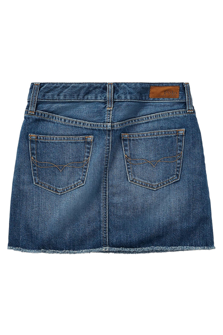 Çocuklar için Yıpranmış Denim Etek