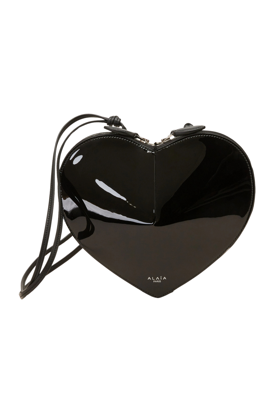 LE COEUR Rugan Omuz Çantası, Kalp Şeklinde, Parlak Deri, Ayarlanabilir Askılı, İtalyan Üretimi