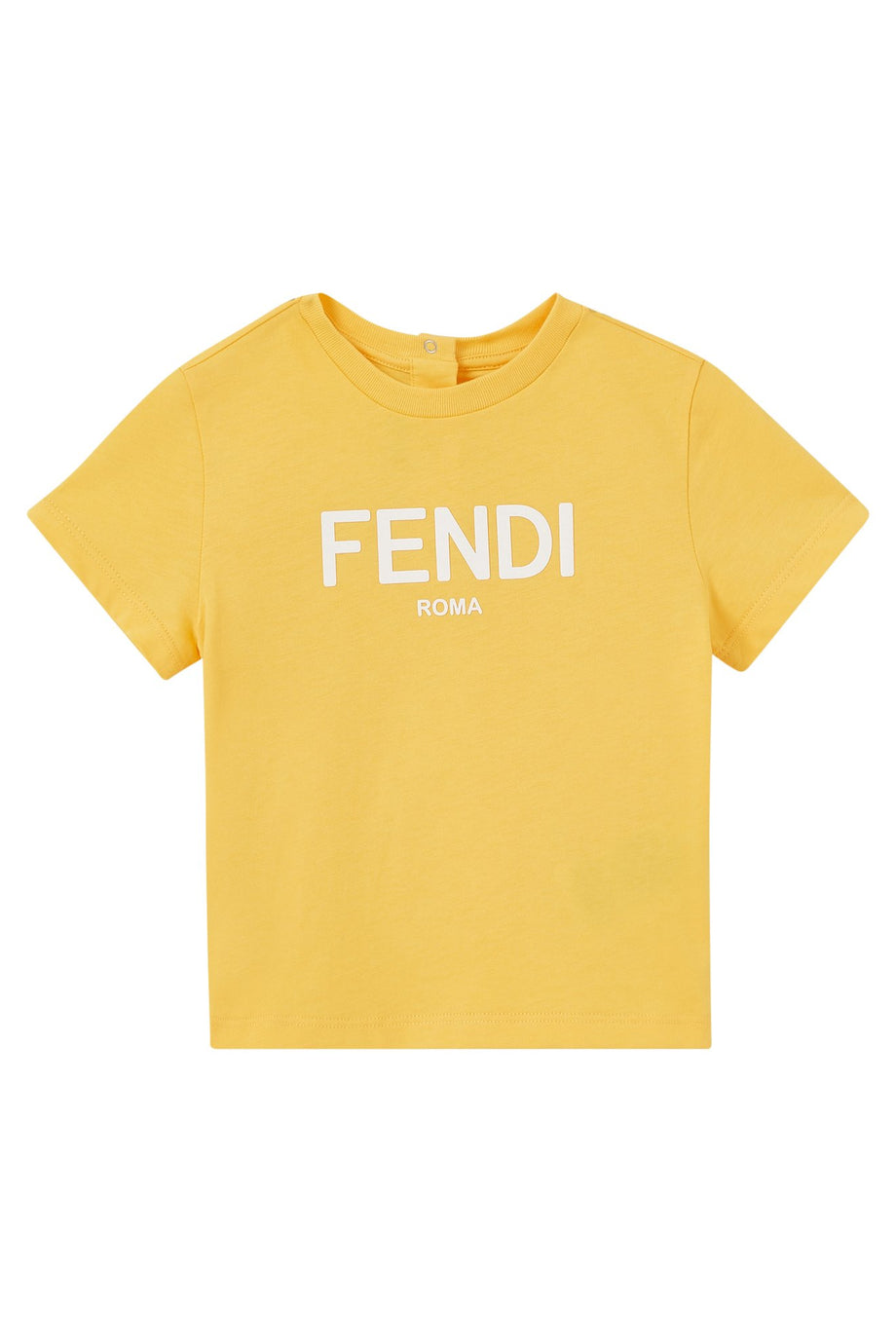 Roma Logo Pamuk T-Shirt - Sarı