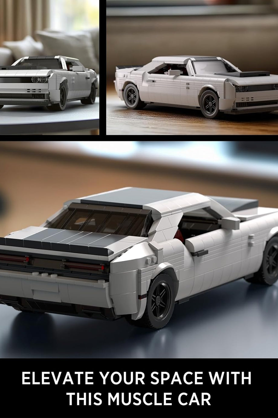 Demon Muscle Araba Yapım Seti, 1225 Parça, Kelepçeli Bloklar, Yetişkin Koleksiyon Modeli