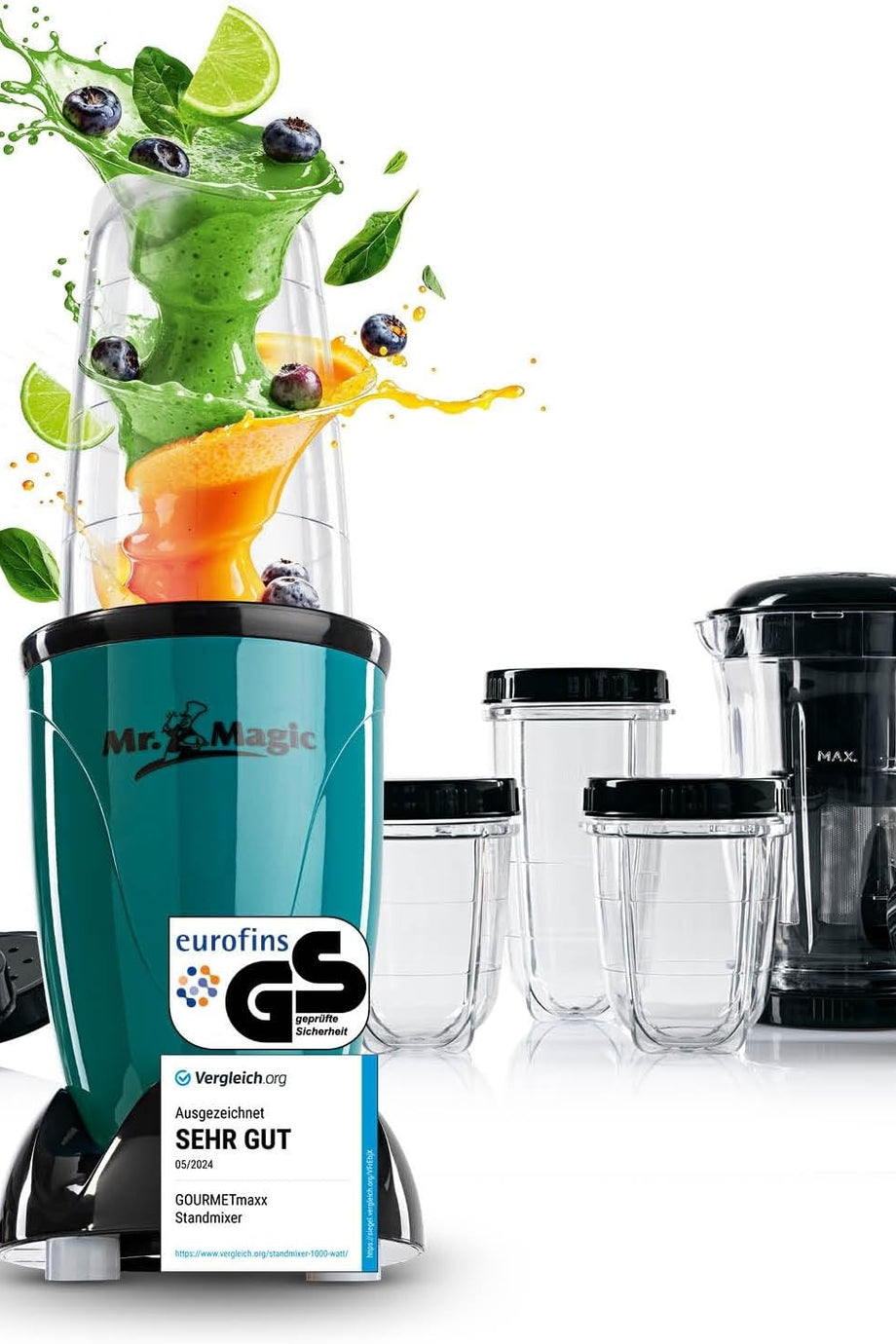 Mr. Magic 18 Parça Smoothie ve Shake Blender Seti, 400W