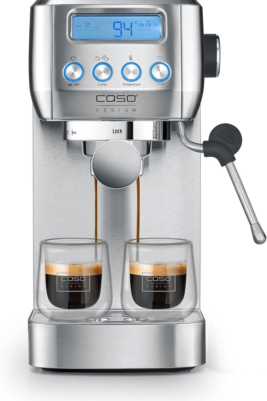 EspressoGourmet Crema 20 Bar Espresso Makinesi Süt Köpürtücülü Paslanmaz Portafiltre