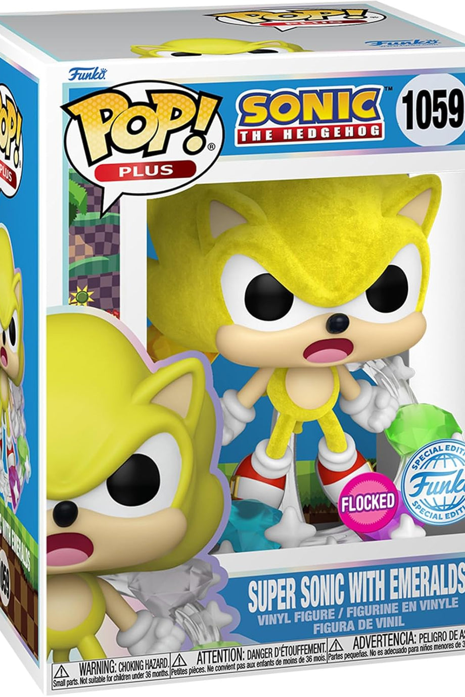 POP! Plus: Sonic, Zümrütlü Süper Sonic Figür, Koleksiyonluk Vinil Oyuncak