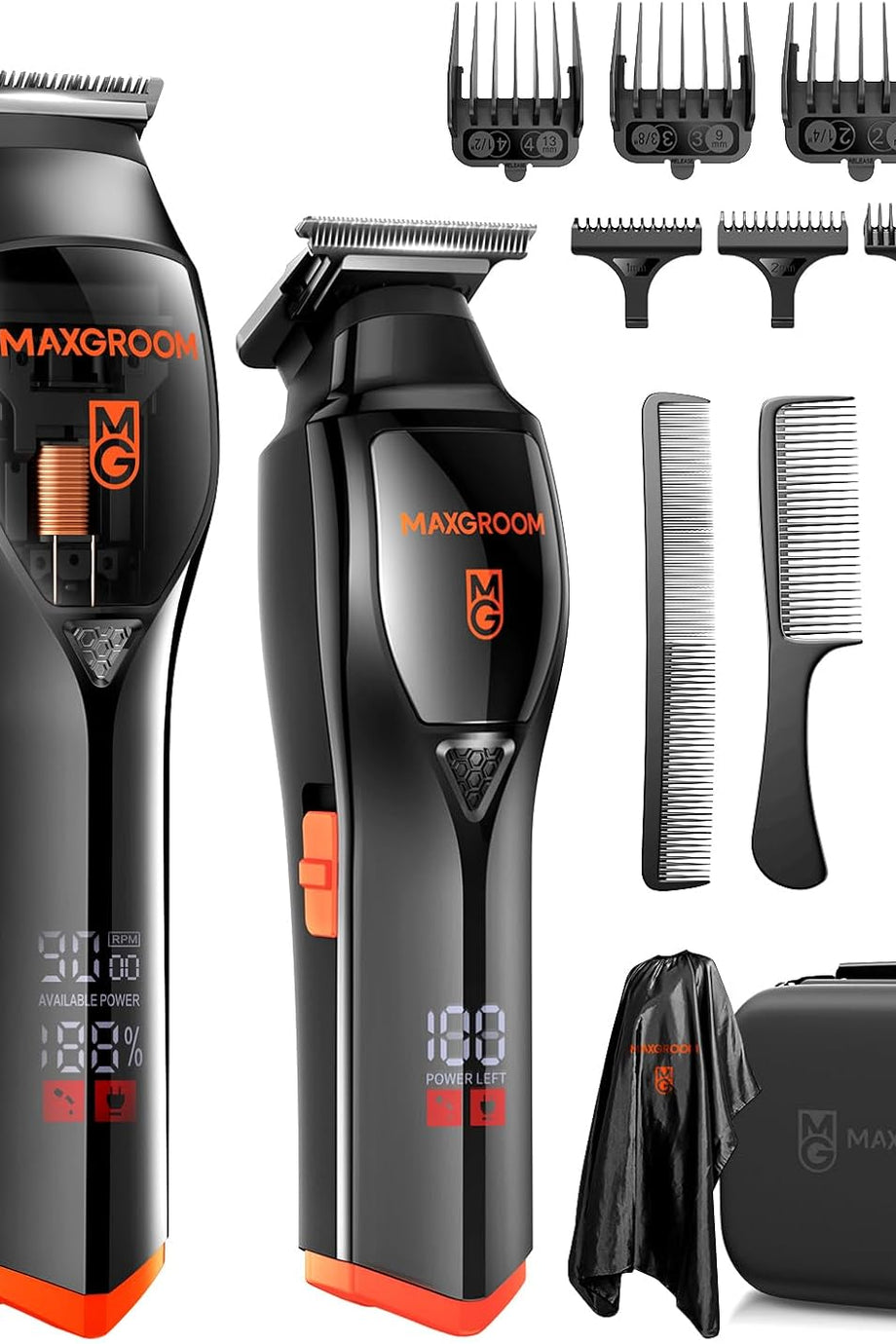 Profesyonel Saç Kesme Makinesi, 9000 RPM Motor, DLC Bıçak, 0mm Düzeltici