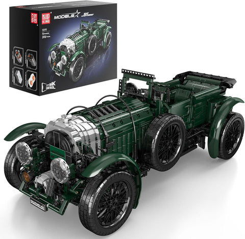 13191 Uzaktan Kumandalı Vintage Spor Araba Yapı Blokları 3918 Parça, İngiliz Koleksiyon Araba Modeli