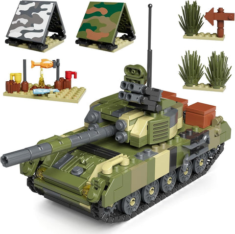 T-72B3 Tank Yapım Seti, 513 Parça, Askeri Model Kit ve Kamp Aksesuarları
