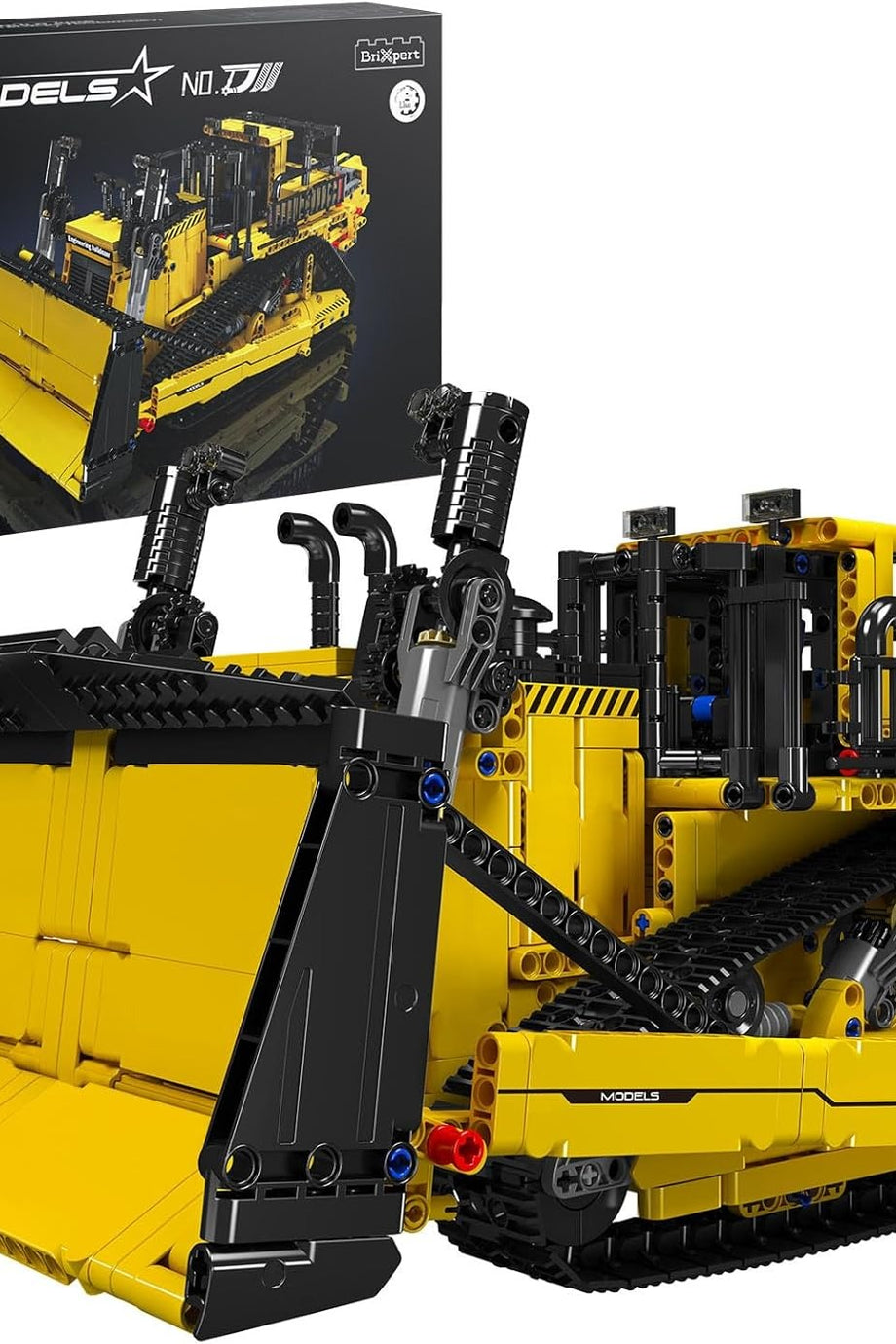 CAT D11 Uzaktan Kumandalı Buldoser Yapım Seti, 1508 Parça, Motorlu İş Makinesi Modeli