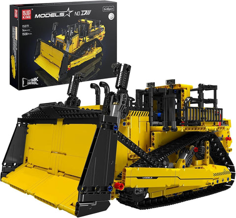 CAT D11 Uzaktan Kumandalı Buldoser Yapım Seti, 1508 Parça, Motorlu İş Makinesi Modeli