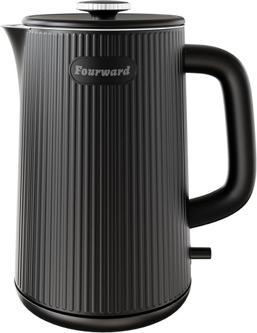 1.7L Paslanmaz Çelik Su Isıtıcısı 2200W Hızlı Kaynatma, Çift Duvarlı, BPA İçermez