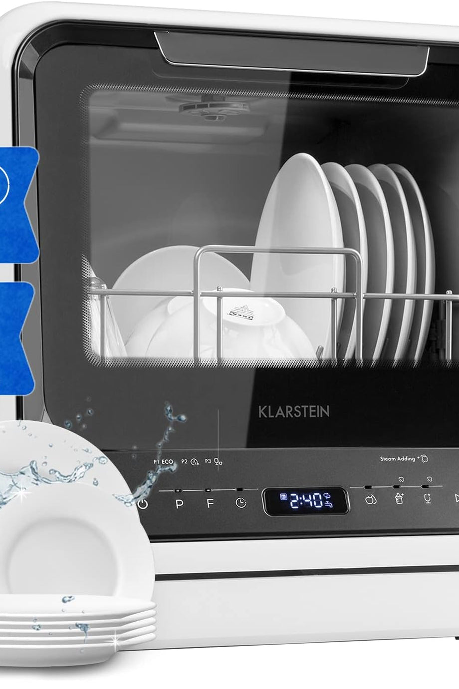 Amazonia Mini Bulaşık Makinesi, 2 Kişilik, 6 Programlı, Kompakt Tasarım